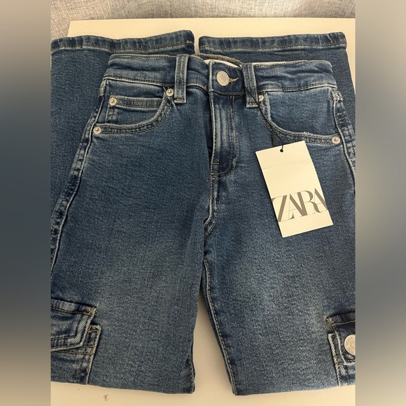 NWT ZARA GIRLS JEANS, SIZE 7. - Picture 2 of 6